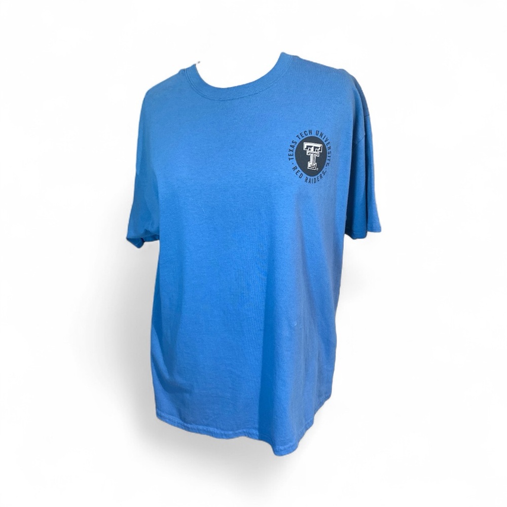 Texas Tech Blue Short-Sleeved Graphic T-Shirt